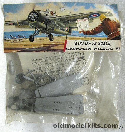 Airfix 1/72 Grumman Wildcat VI - FAA or FM-2 US Marines -  Bagged, 117 plastic model kit